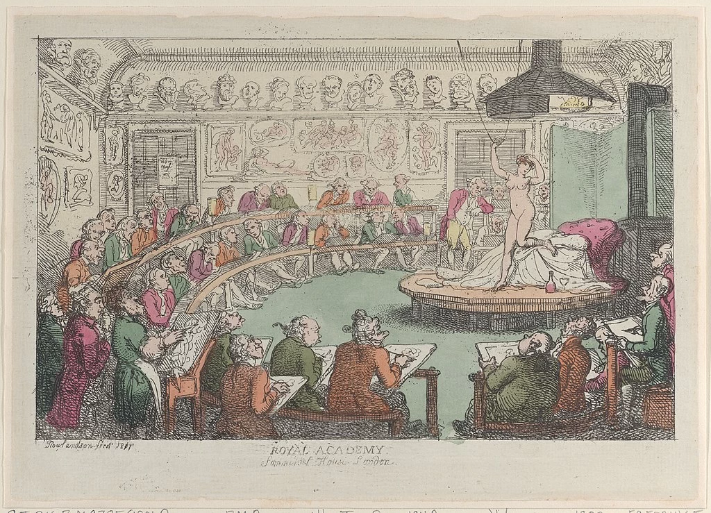 Thomas Rowlandson-2-Accademia Reale, Somerset House
